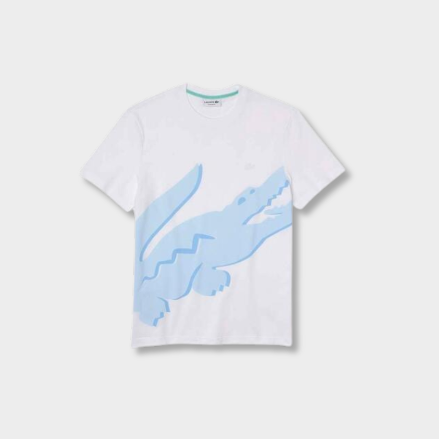 Ensemble short-t-shirt Lac-ste Bleu et blanc photo 2